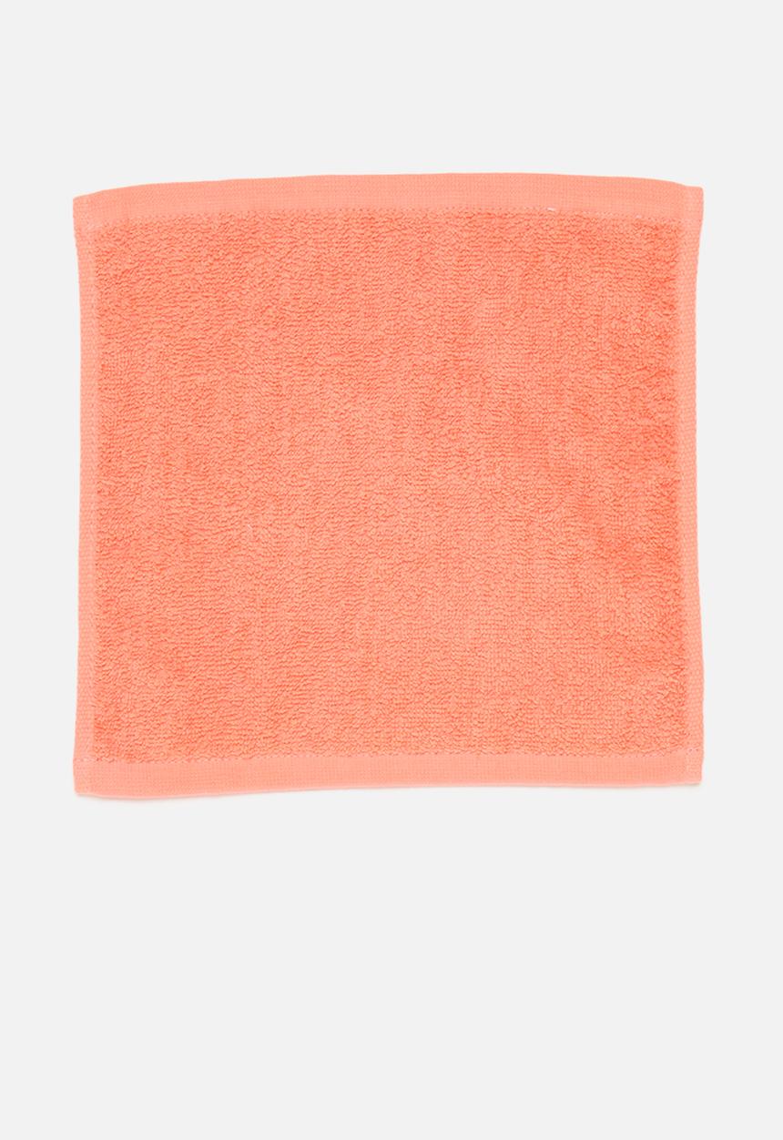 Pop Candy - 4 Pack face towel set - orange & green