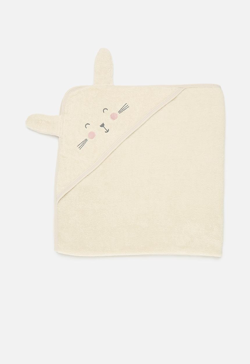 Pop Candy - Hooded fleece towel - beige