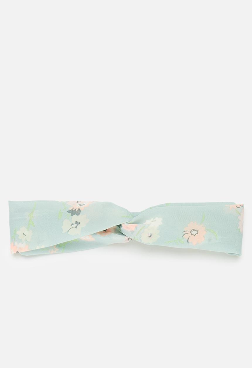 Pop Candy - Printed criss cross hairband - green