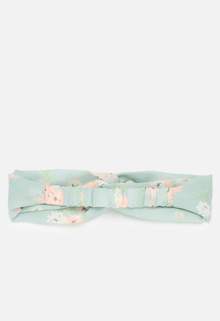 Pop Candy - Printed criss cross hairband - green