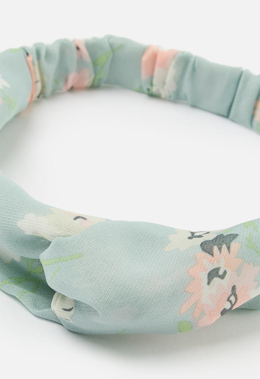 Pop Candy - Printed criss cross hairband - green