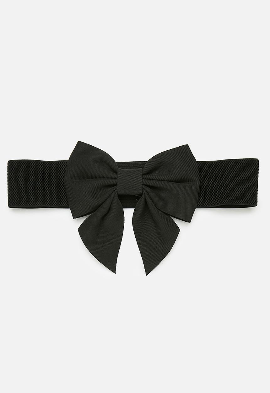 Pop Candy - Bowknot waist belt - black