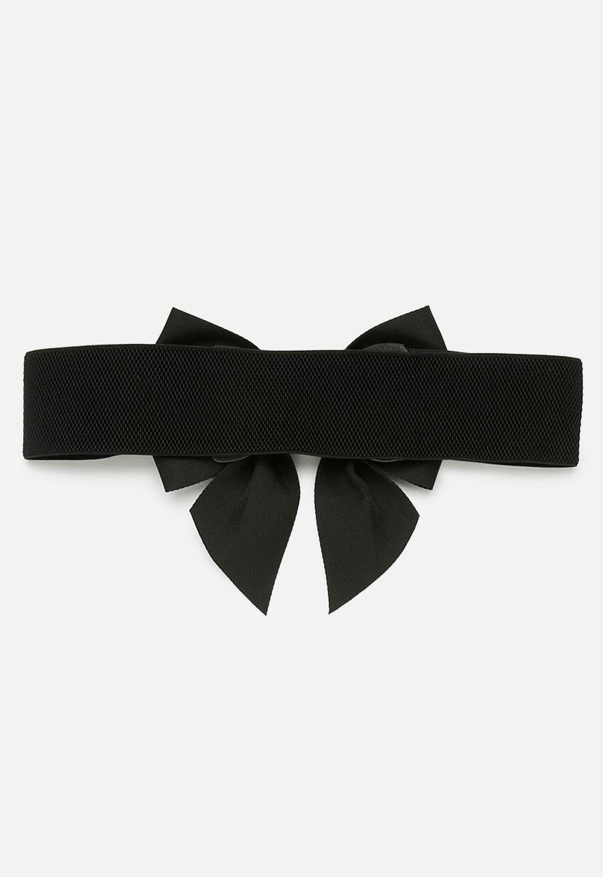 Pop Candy - Bowknot waist belt - black