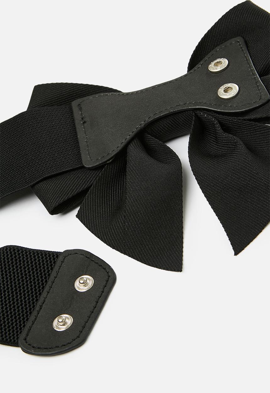 Pop Candy - Bowknot waist belt - black