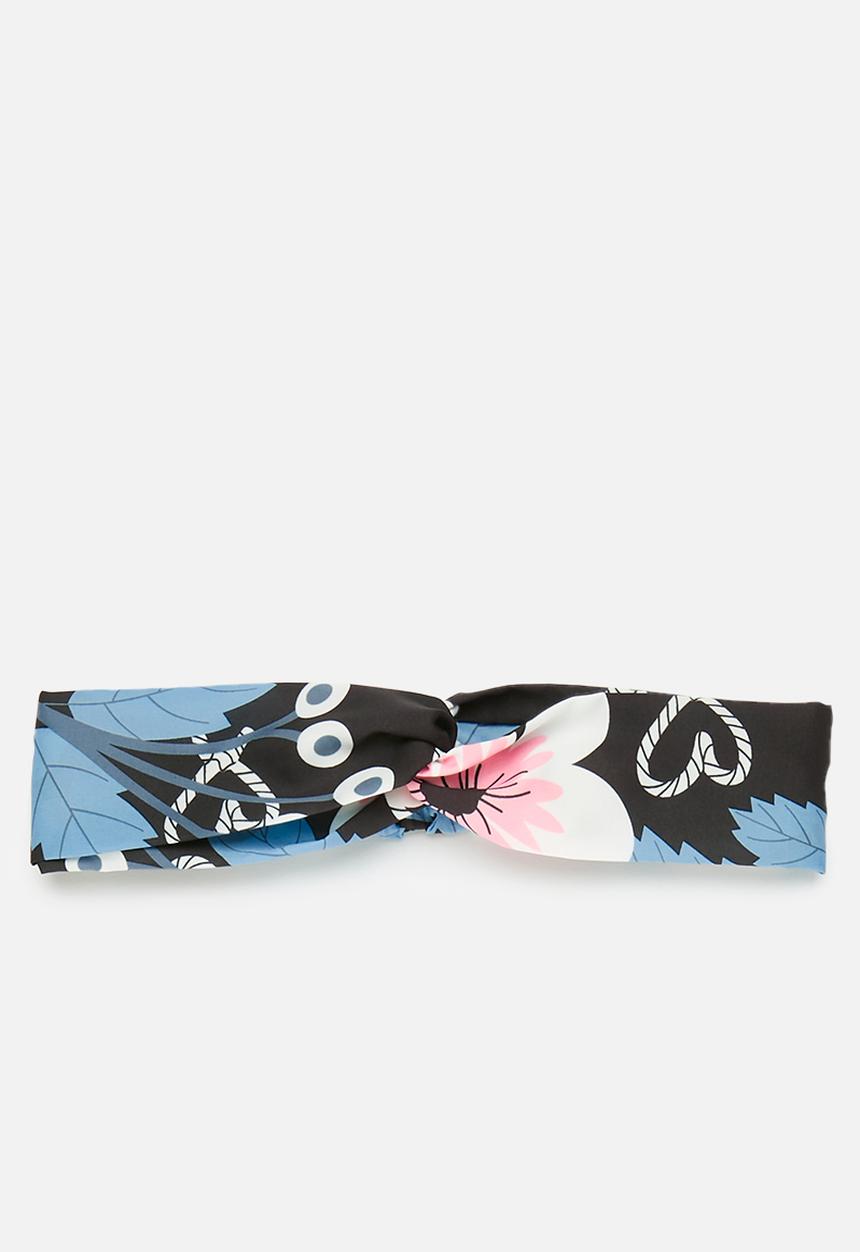 Pop Candy - Printed criss cross hairband - black