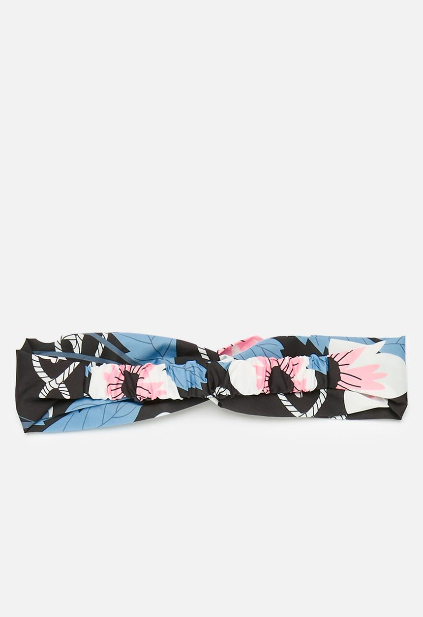 Pop Candy - Printed criss cross hairband - black