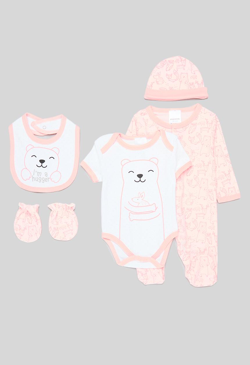 Pop Candy - Body vest & Sleepsuit set - pink