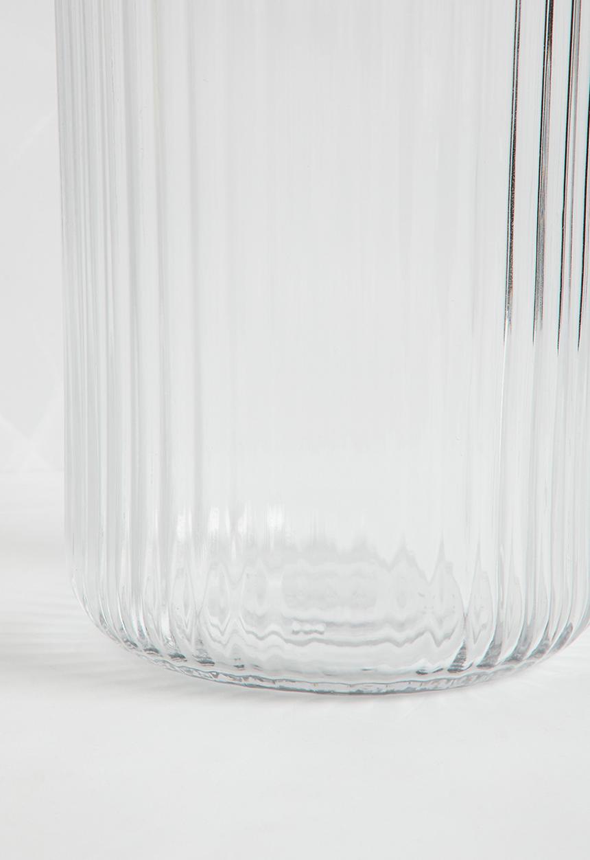 Silk By Design - Sono ribbed vase - clear