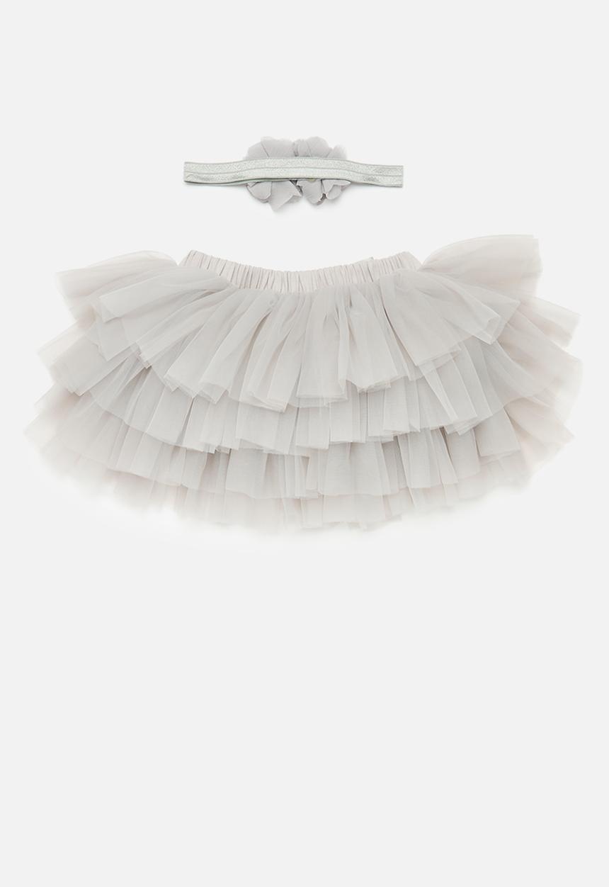 Pop Candy - Tutu & headband set - grey