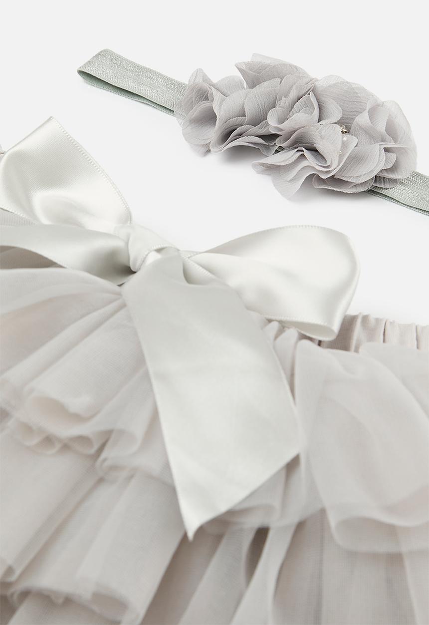 Pop Candy - Tutu & headband set - grey
