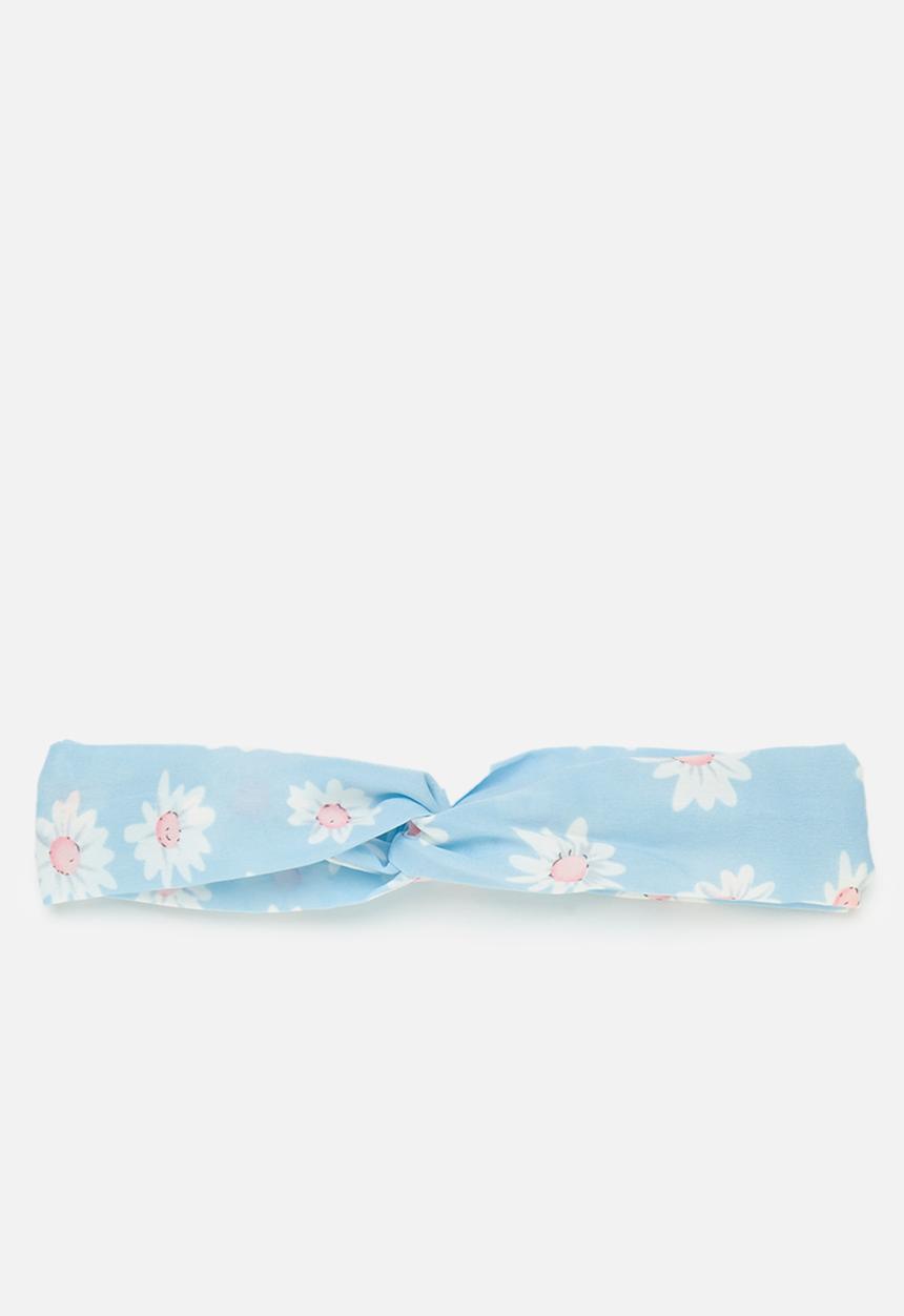 Pop Candy - Printed criss cross hairband - blue