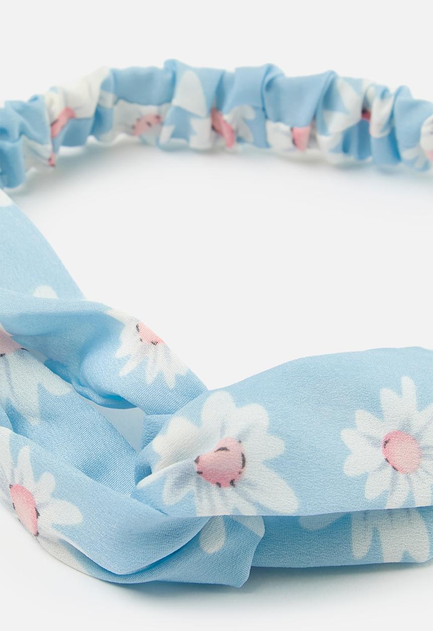 Pop Candy - Printed criss cross hairband - blue