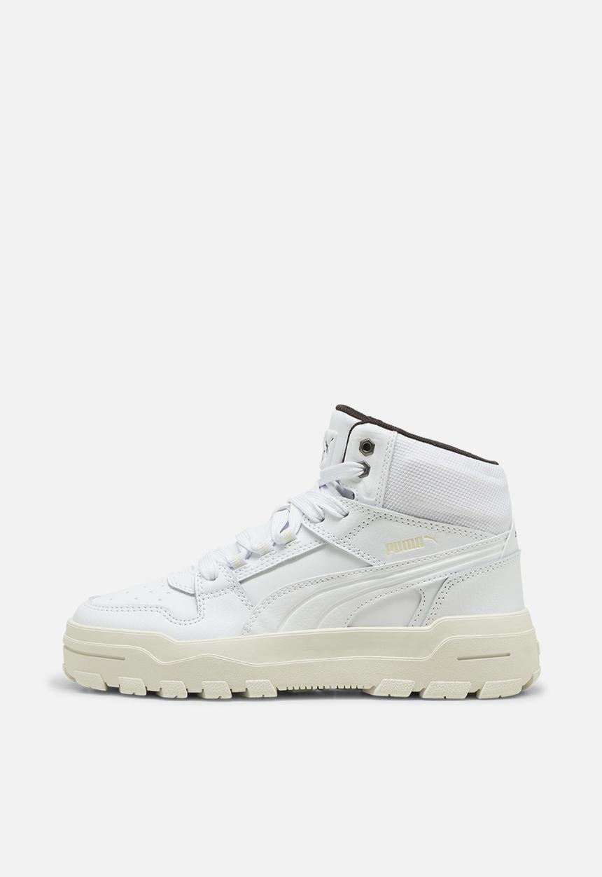 PUMA - Puma Rebound Abrupt Jr - Puma White-Alpine Snow-Flat Dark Grey