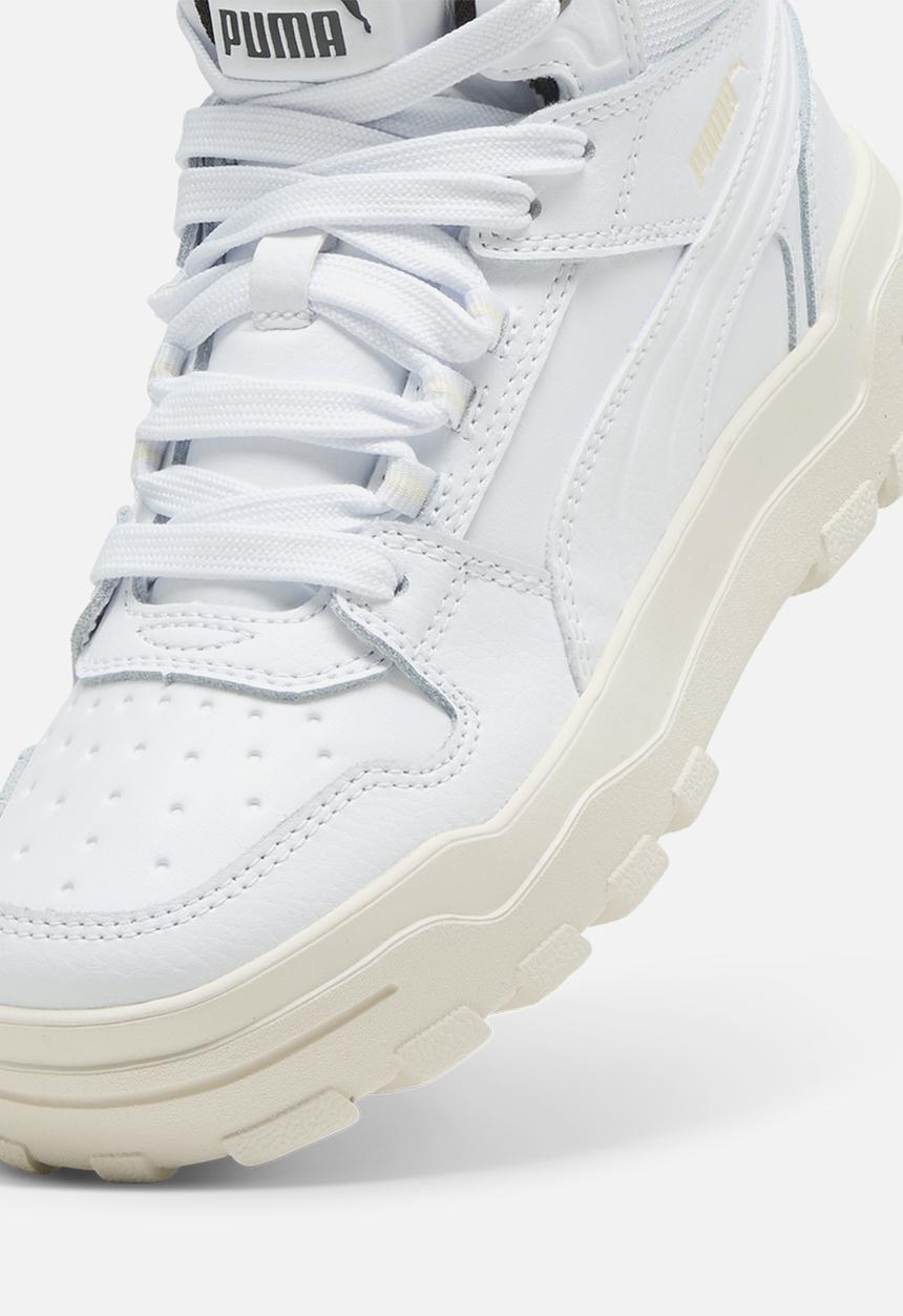 PUMA - Puma Rebound Abrupt Jr - Puma White-Alpine Snow-Flat Dark Grey