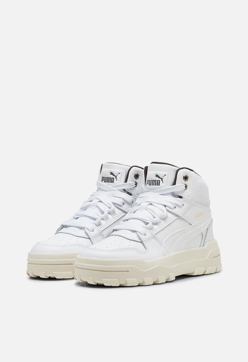 PUMA - Puma Rebound Abrupt Jr - Puma White-Alpine Snow-Flat Dark Grey