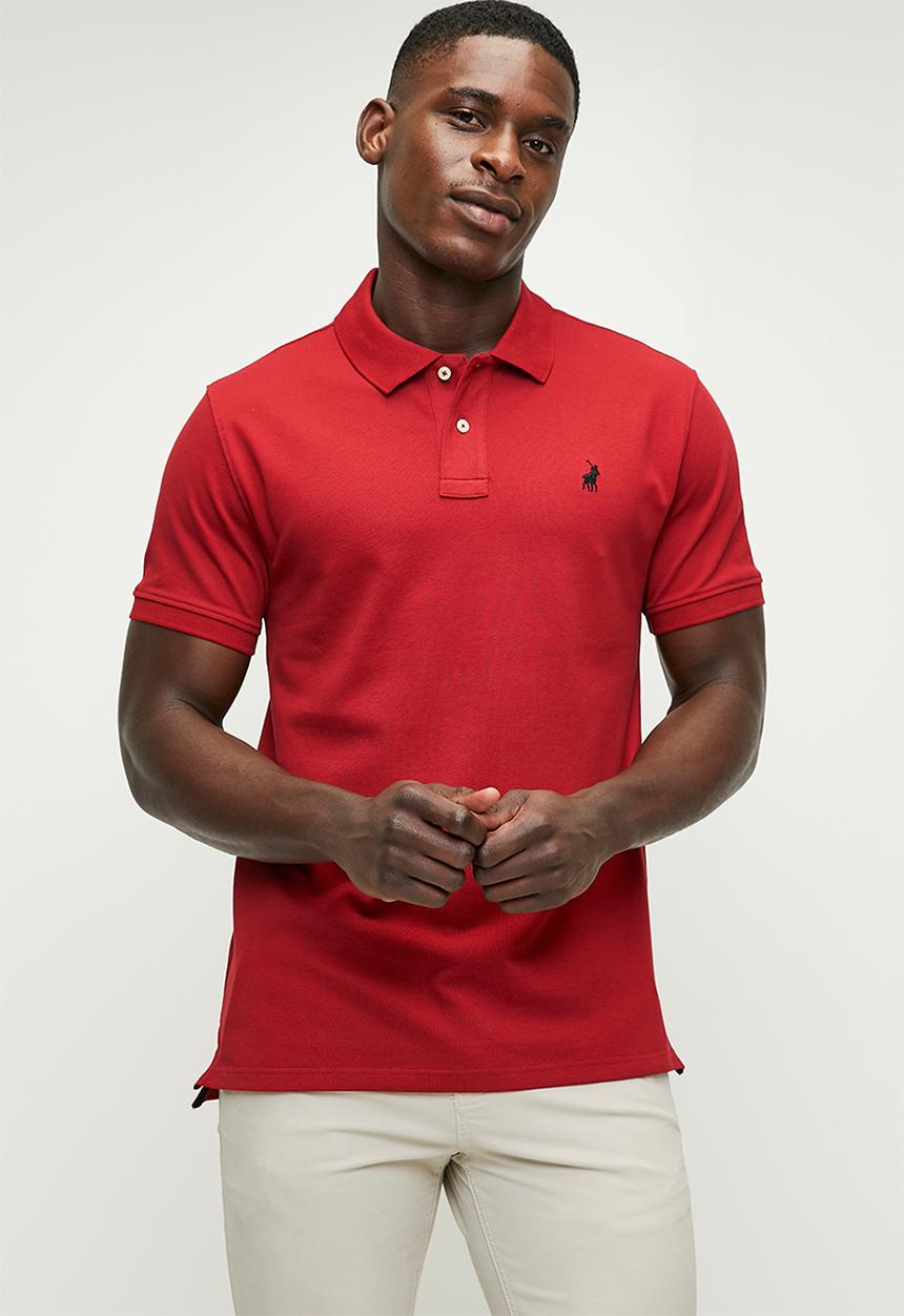 POLO - Carter golfer stretch pique ss golfer - crimson
