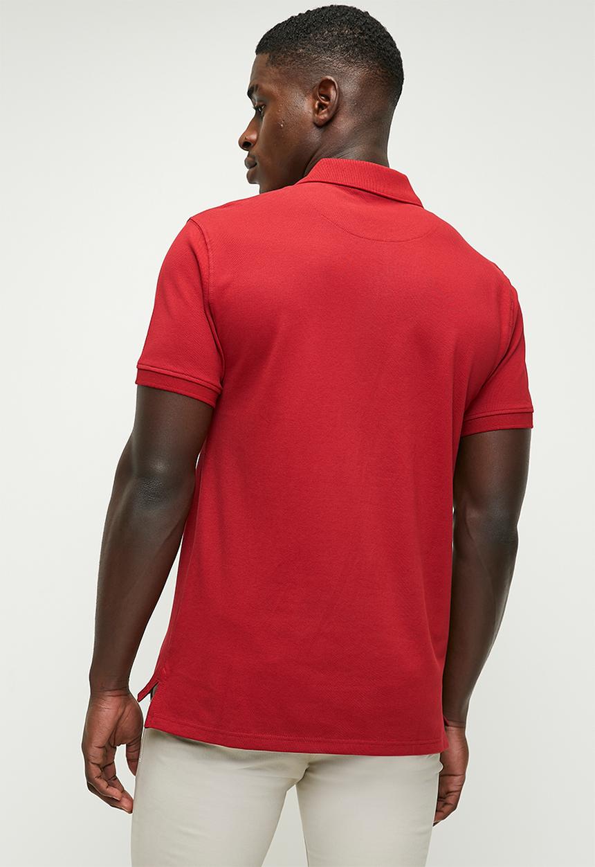 POLO - Carter golfer stretch pique ss golfer - crimson