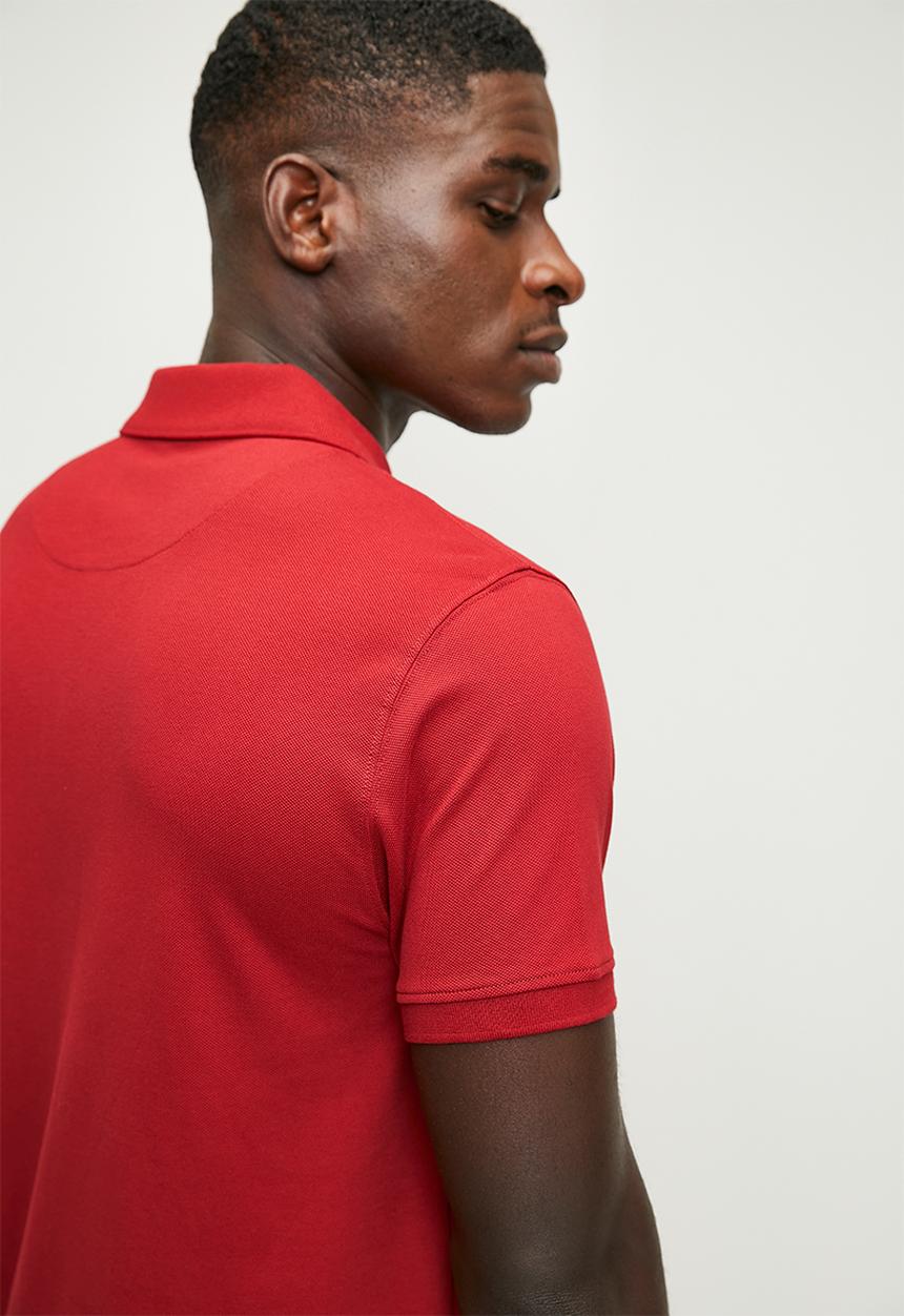 POLO - Carter golfer stretch pique ss golfer - crimson
