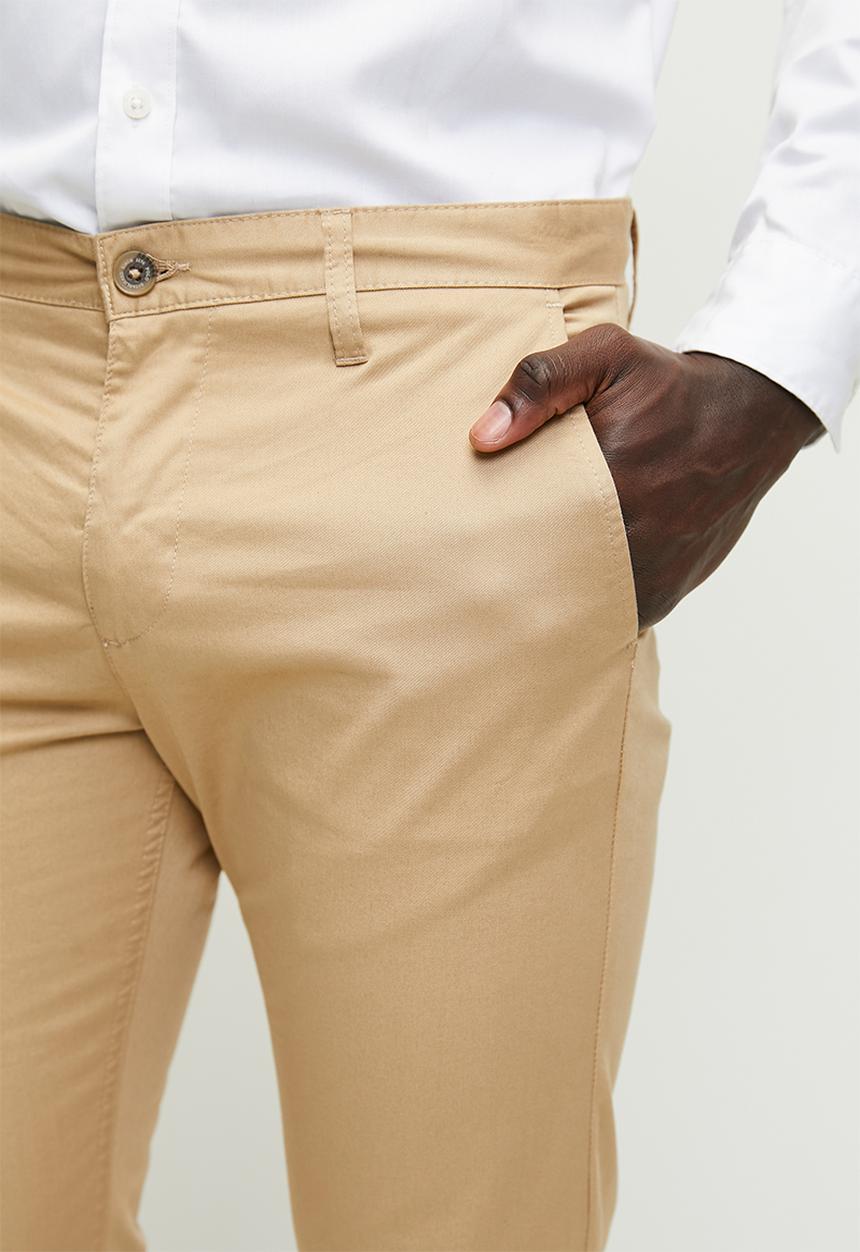 POLO - Milan milan straight leg chino - khaki