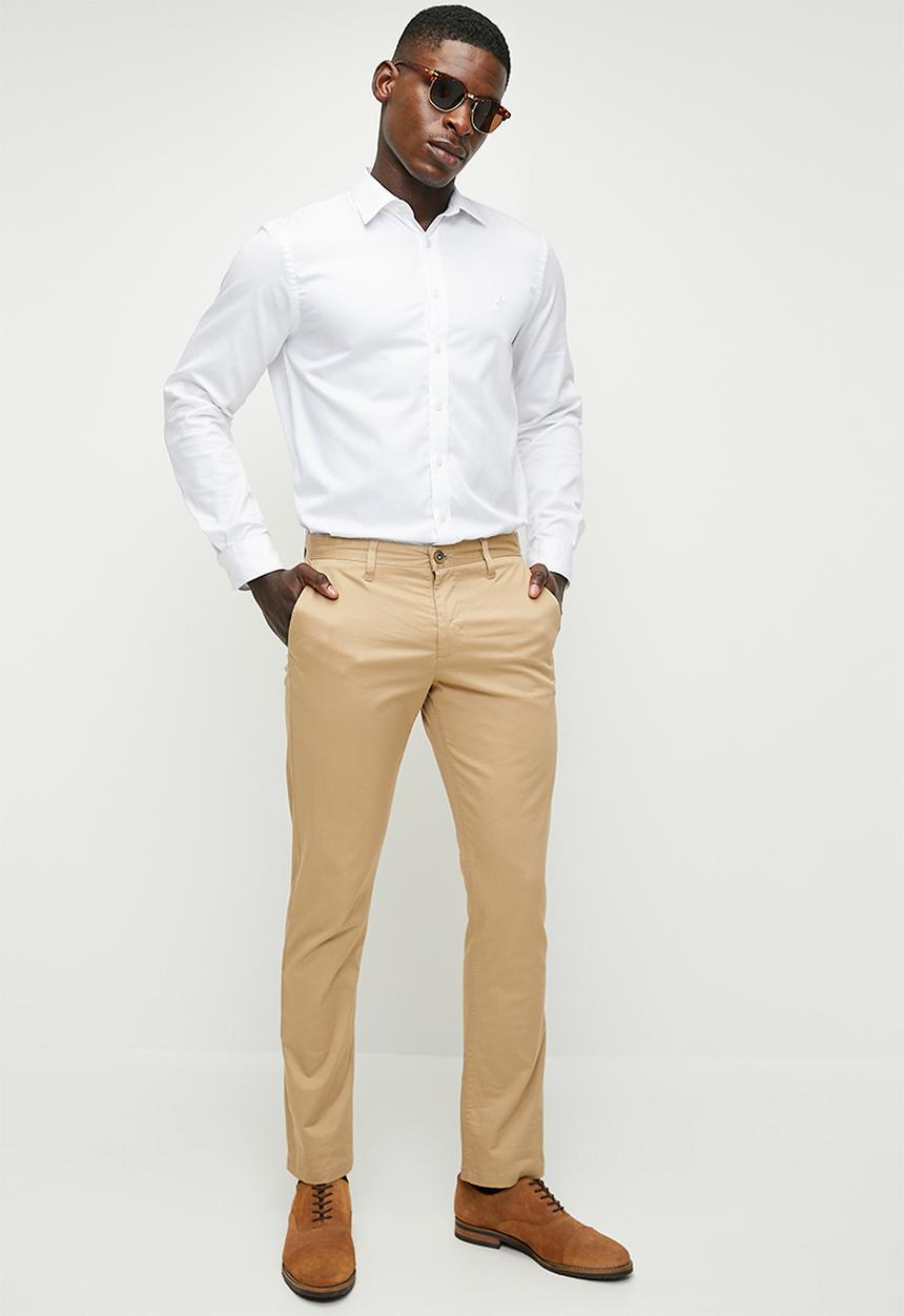 POLO - Milan milan straight leg chino - khaki