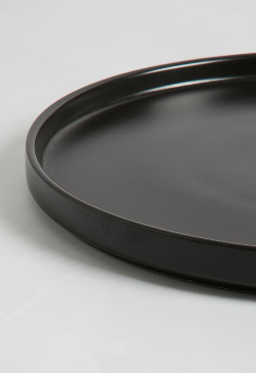 Excellent Houseware - Mika dinnerware set-black