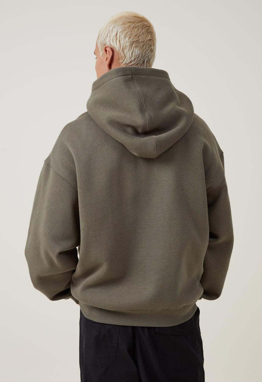 Cotton On - Box fit hoodie - military