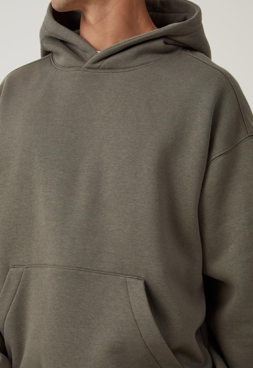 Cotton On - Box fit hoodie - military