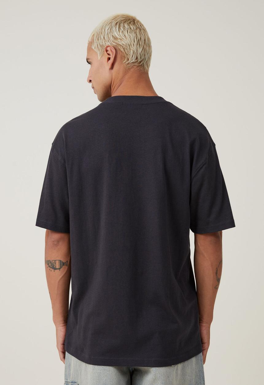 Cotton On - Loose Fit Music T-Shirt - lcn bra washed black/rolling stones 