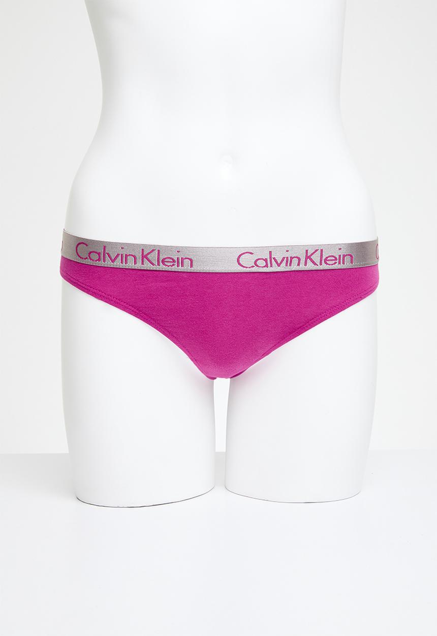 Calvin Klein - Thong 3pack - grey ridge/fuchsia/dubarry