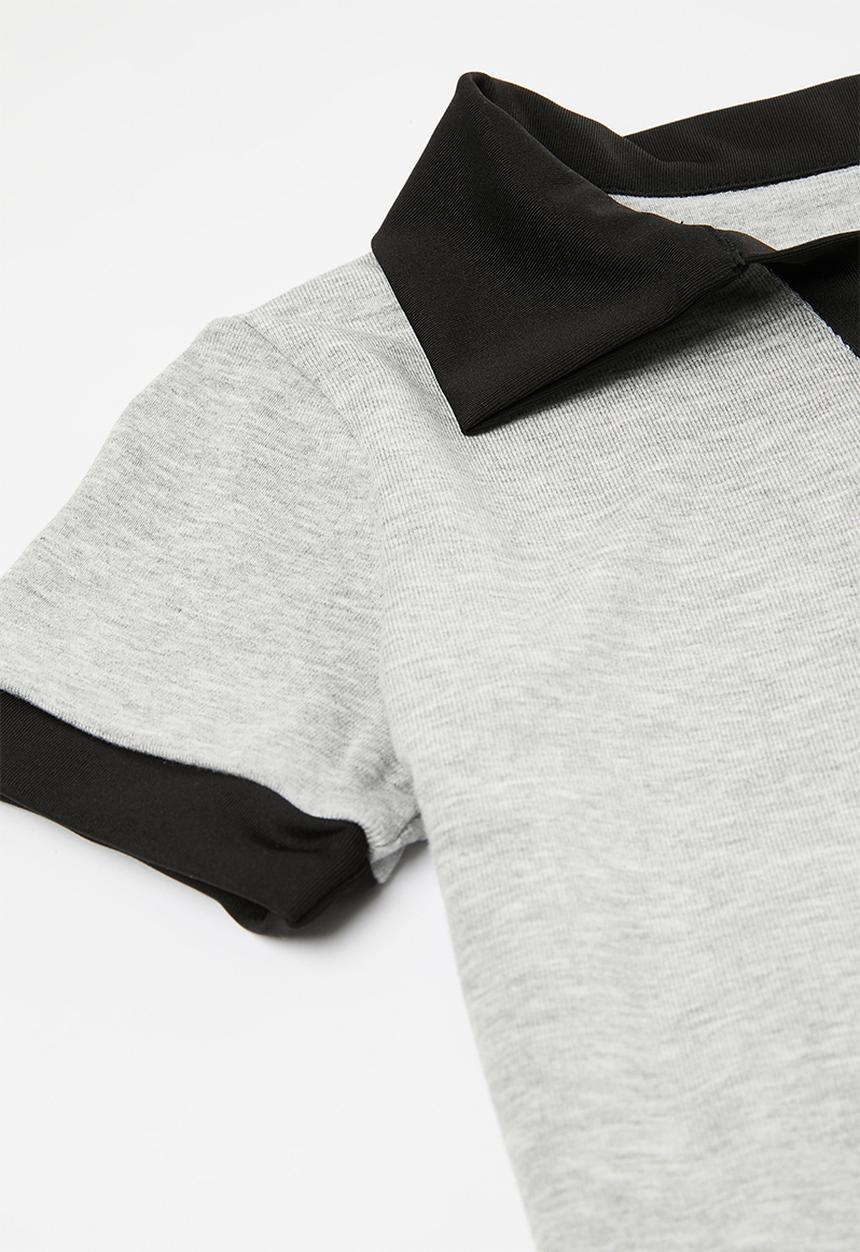 Pop Candy - Golf tee and skort set - grey & black