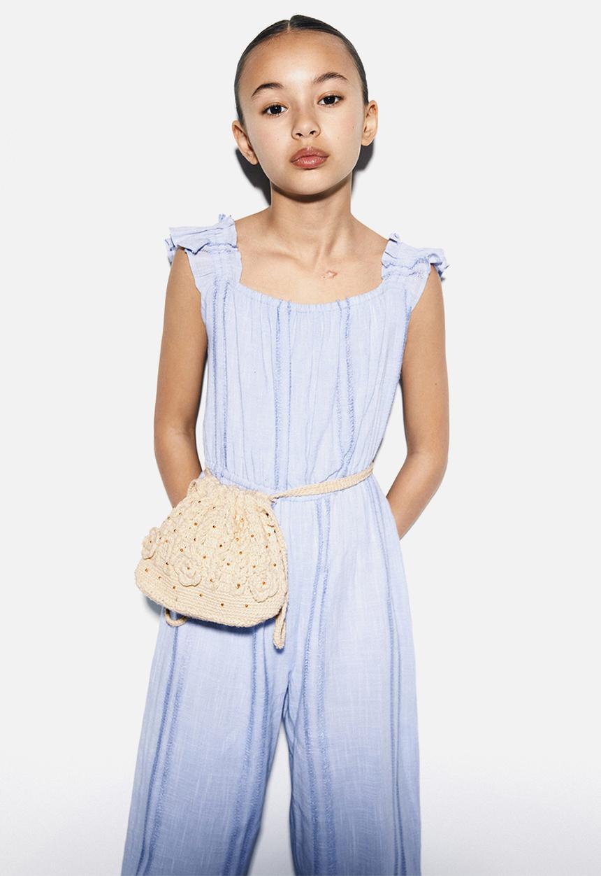 MANGO - Bag crochet - light brown