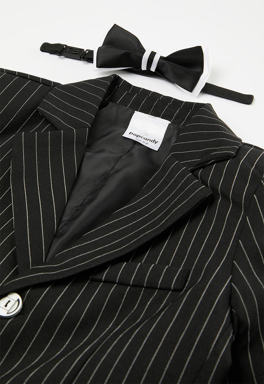 Pop Candy - 3 Piece stripe suit - black