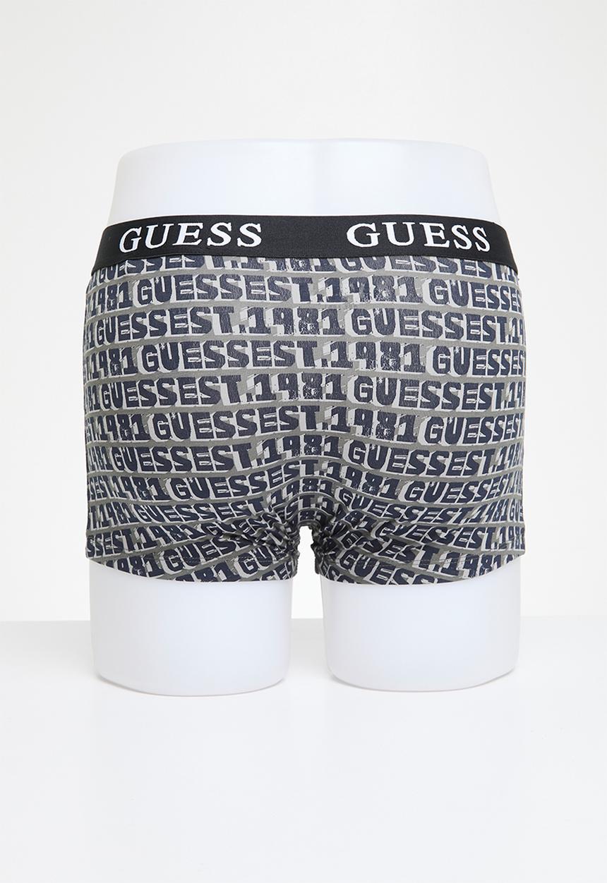 GUESS - Joe boxer trunk 3 pack - allover stoned guess