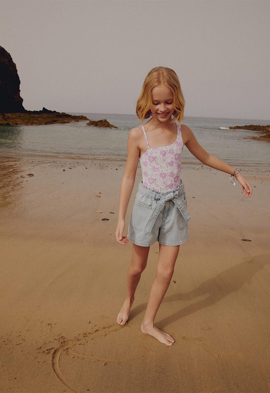 MANGO - Shorts ruth - light denim