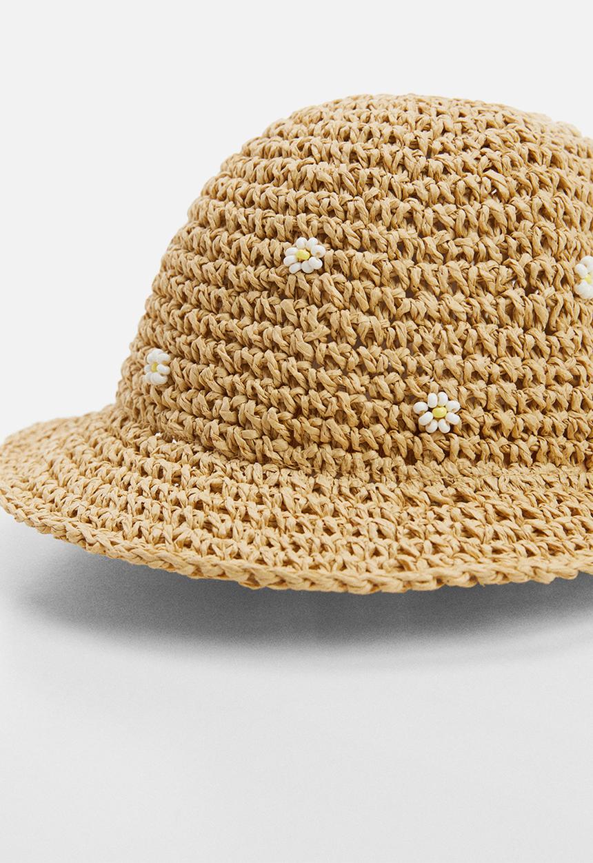 MANGO - Hat florb - light brown