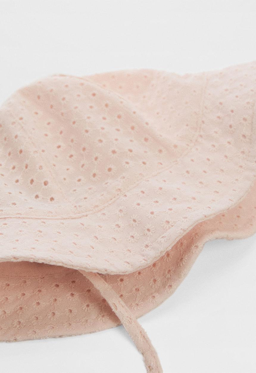 MANGO - Hat brodyp - pastel pink