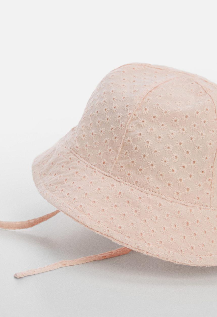 MANGO - Hat brodyp - pastel pink