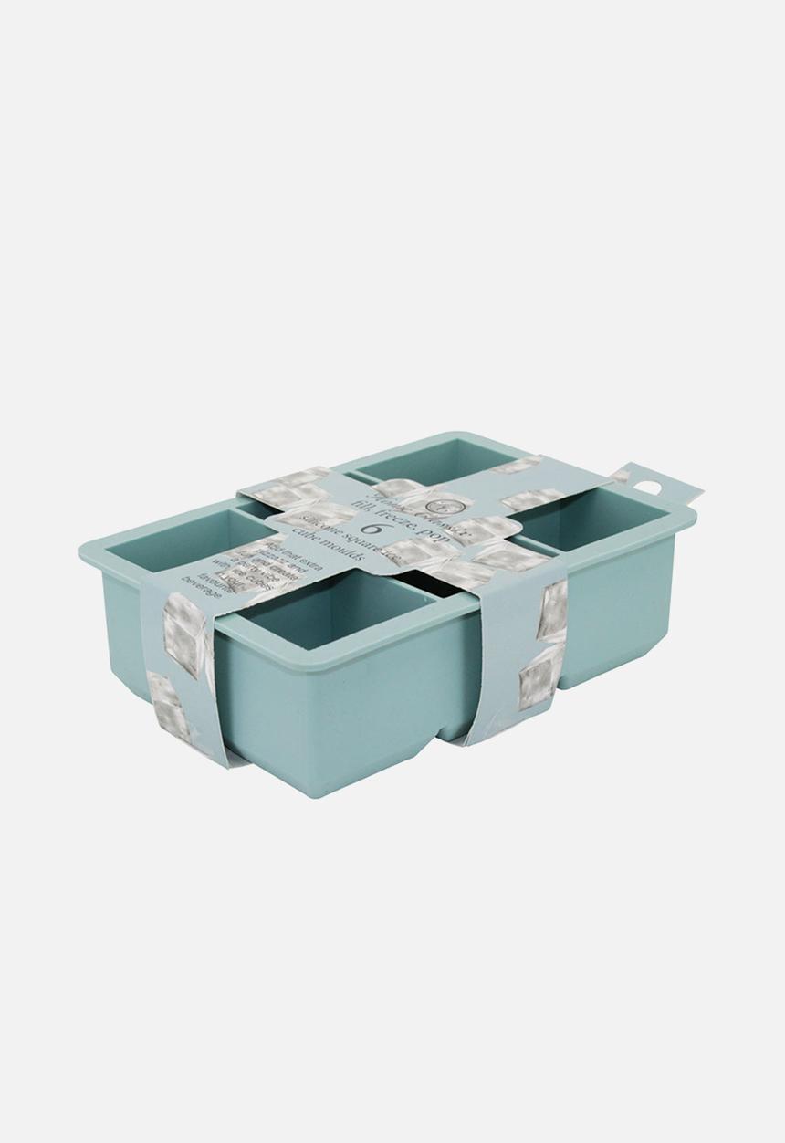 Luigi Bormioli - Home Classix Silicone 6 Square Ice Cube Tray - blue