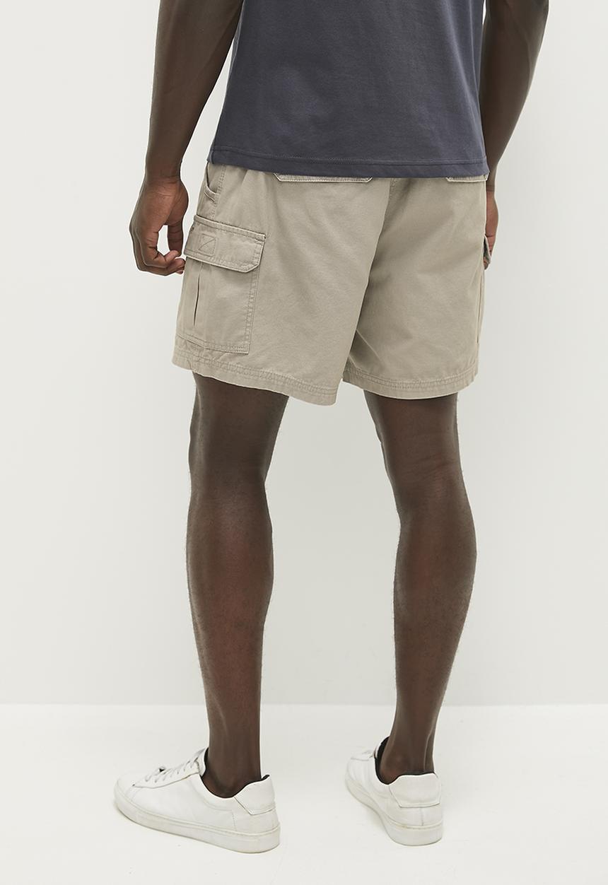 JEEP - Elasticated waistband cargo short - elmbark