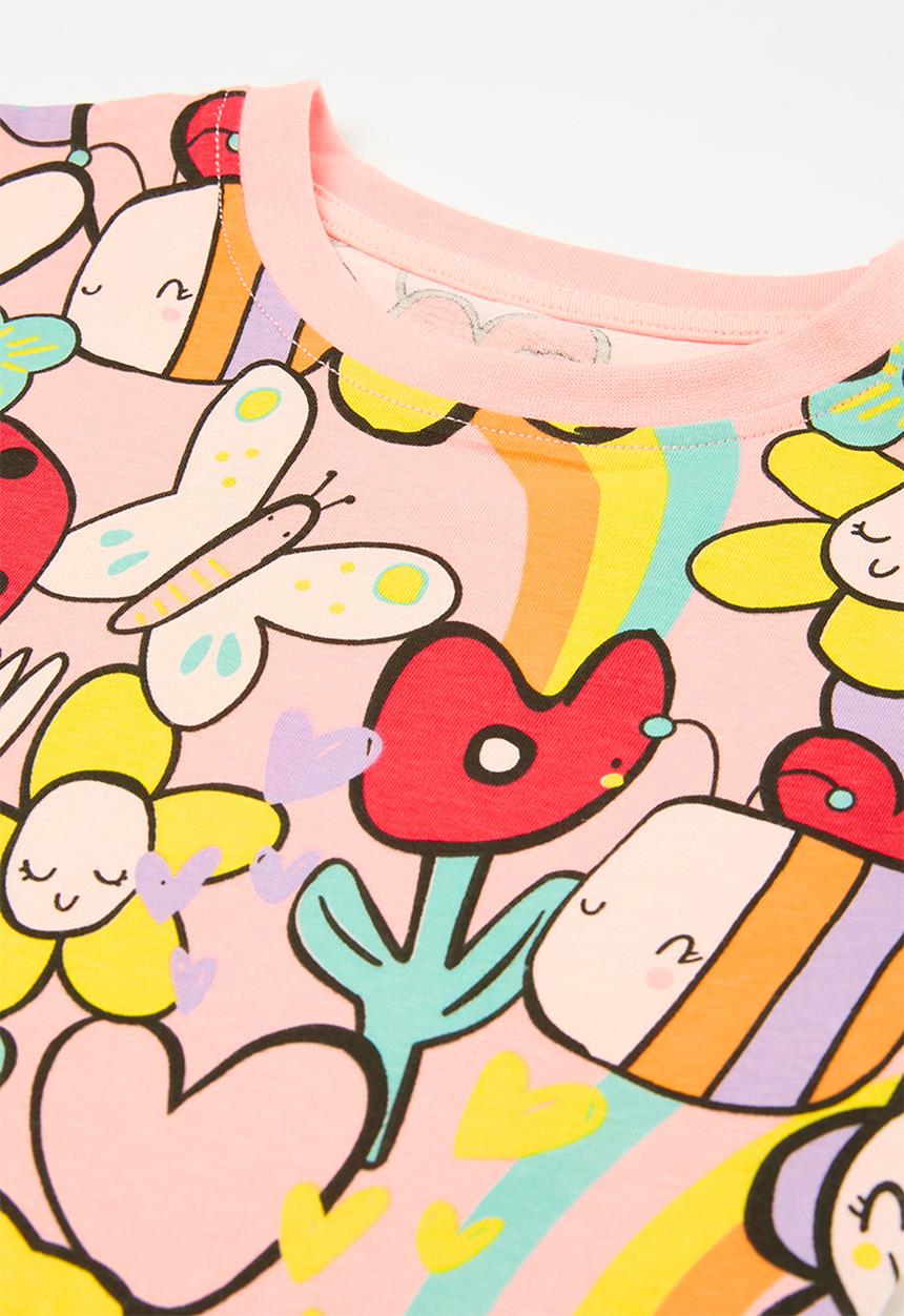 Pop Candy - Printed top and short set-multi