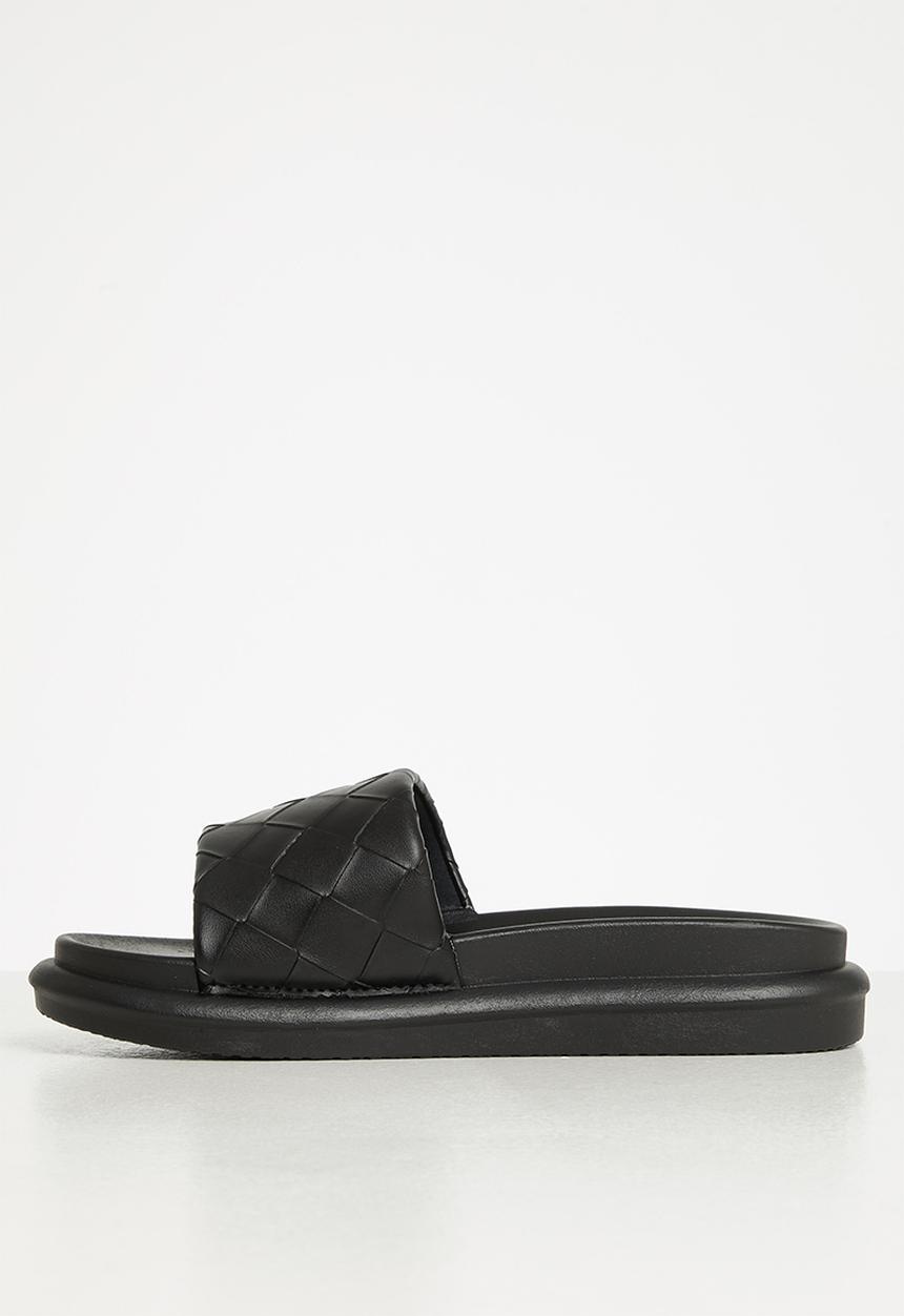 Superbalist - Embossed mule slide - black