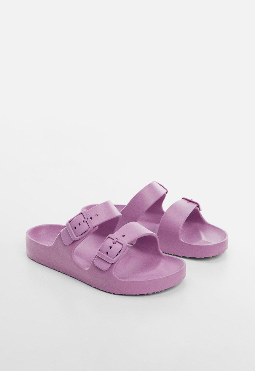 MANGO - Flip-flop pau - mauve