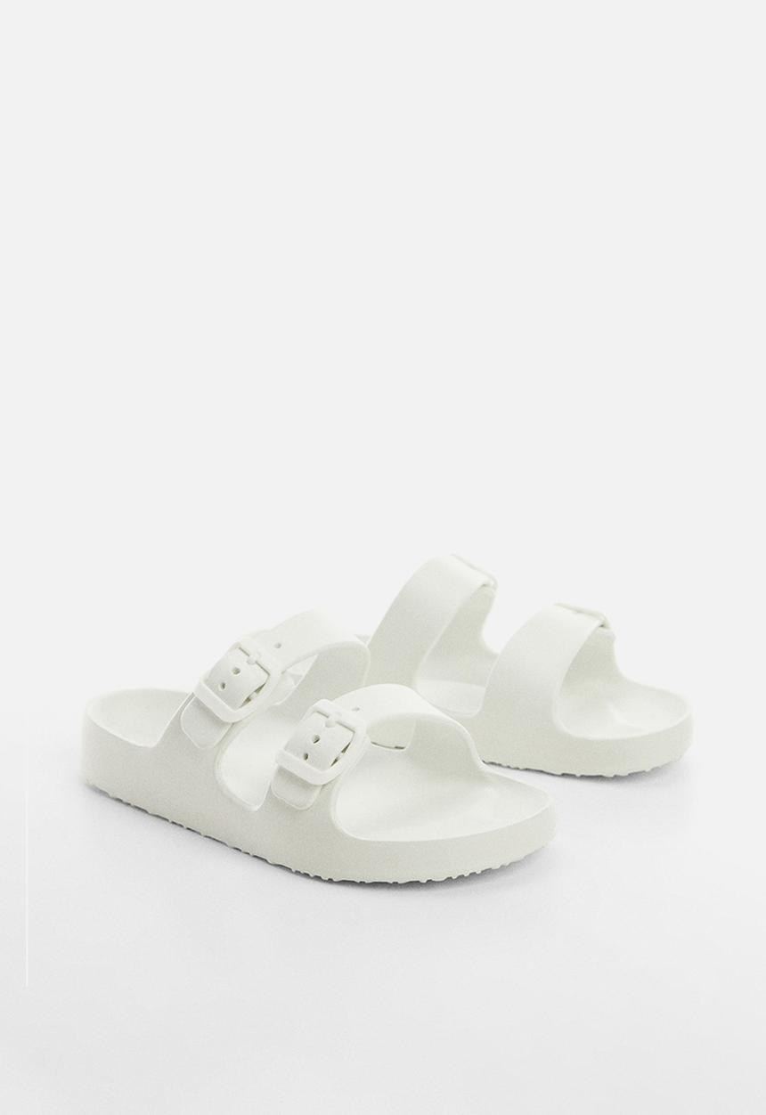 MANGO - Flip-flop pauw - white