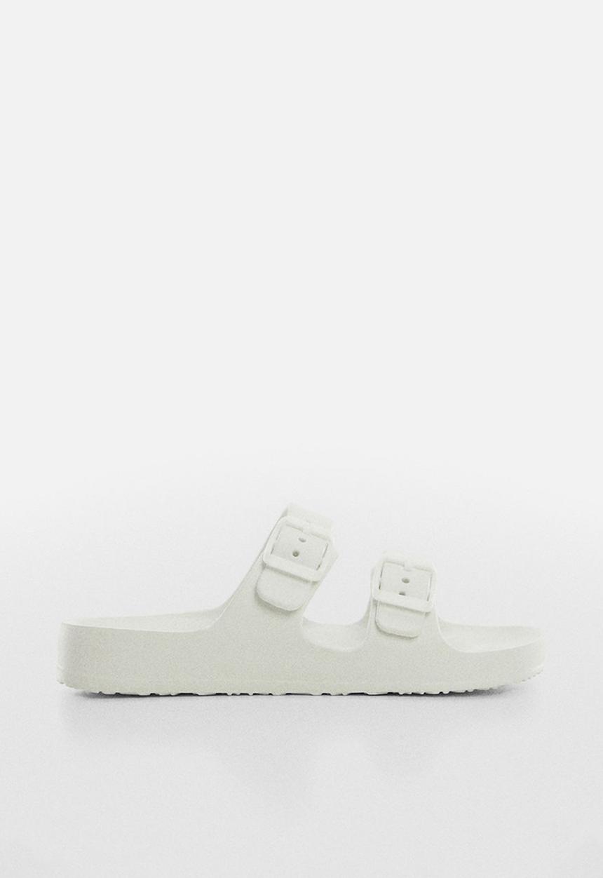 MANGO - Flip-flop pauw - white