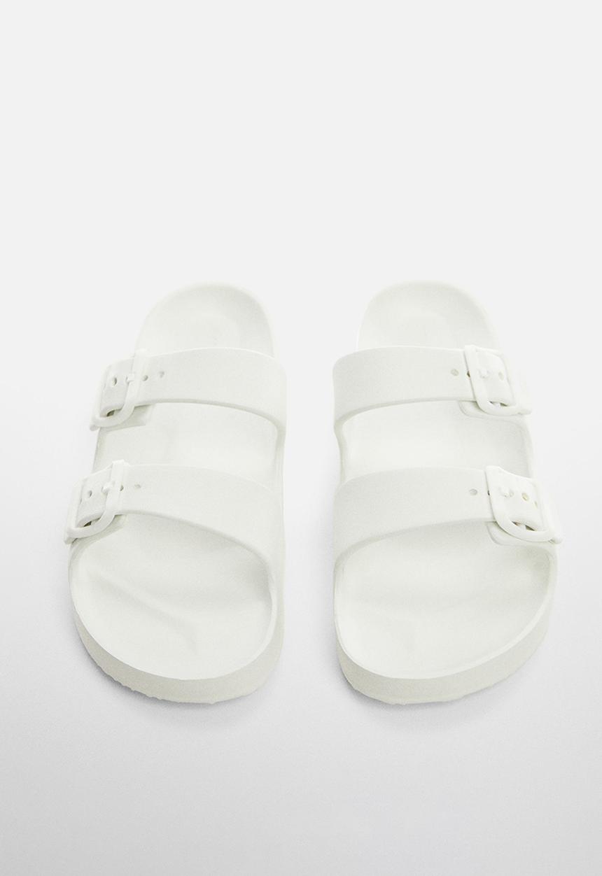 MANGO - Flip-flop pauw - white