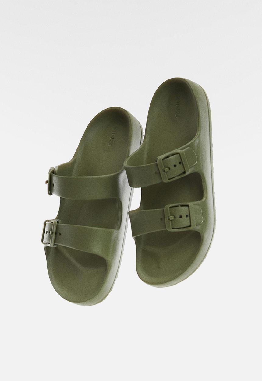 MANGO - Flip-flop pauk - khaki