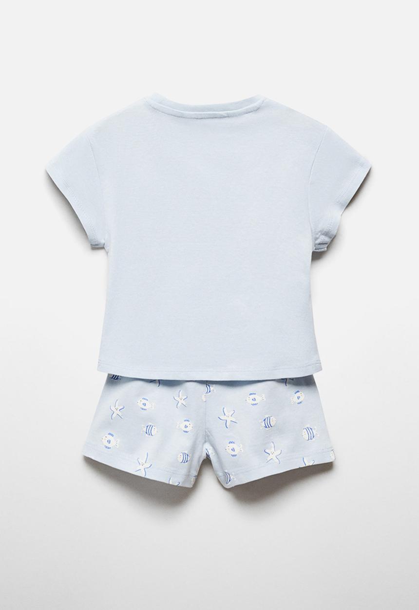 MANGO - Pyjamas fish set - sky-blue