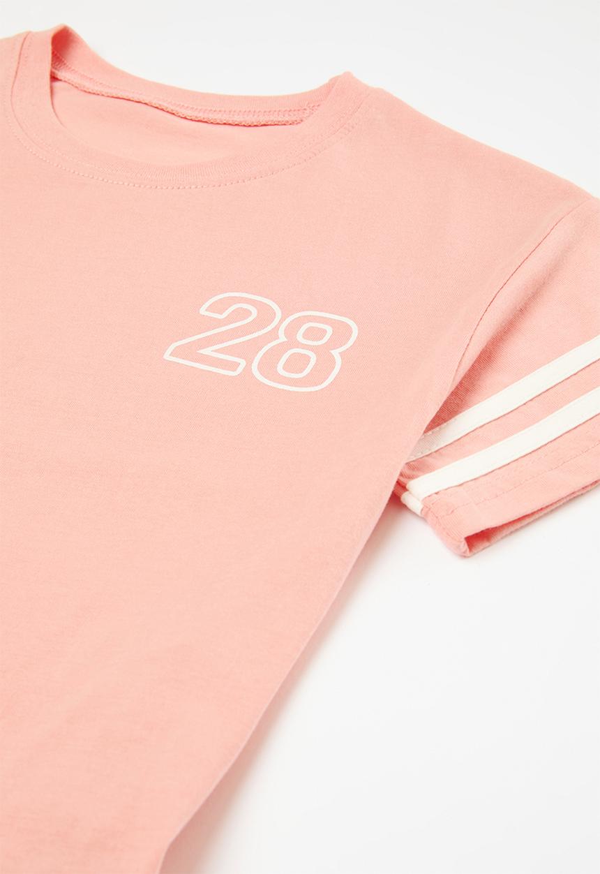 Pop Candy - Cropped top and short set-pink