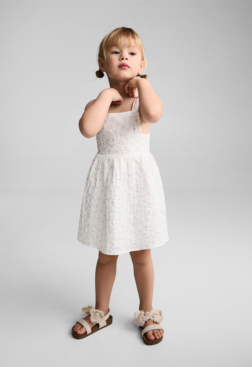 MANGO - Dress palm - neutral