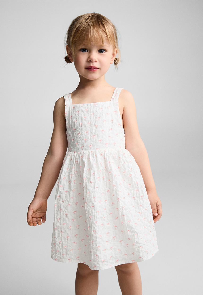 MANGO - Dress palm - neutral